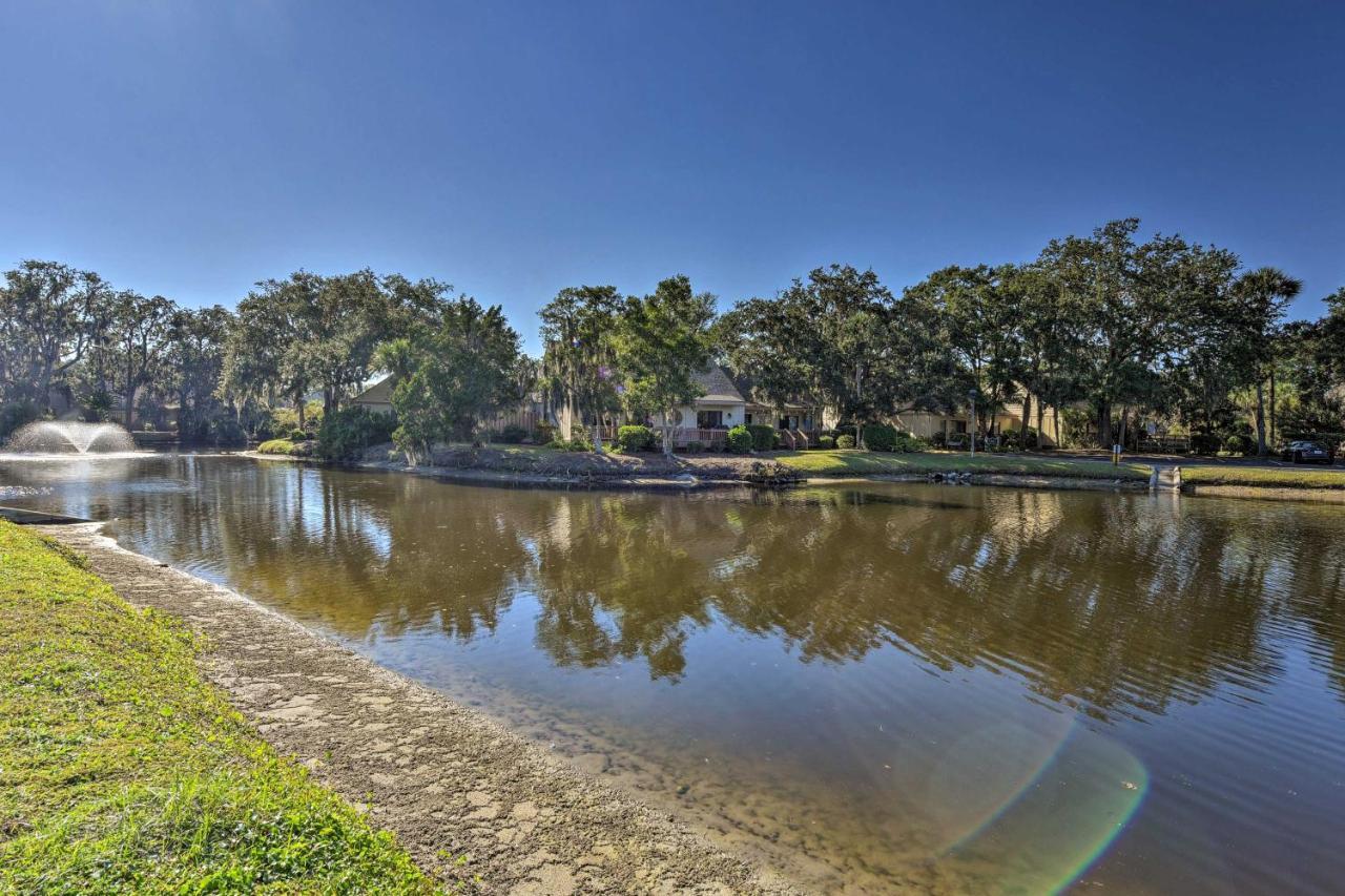 Palmetto Dunes Villa With Deck And Lagoon Views! ヒルトンヘッドアイランド エクステリア 写真